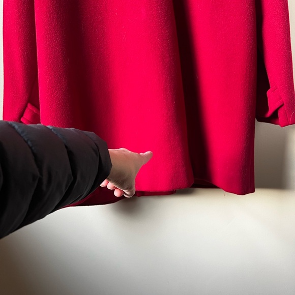 PENDLETON Vintage Red Long Wool Coat Luxury Old Money USA Classic Warm‎ Cozy 14 - Picture 10 of 10